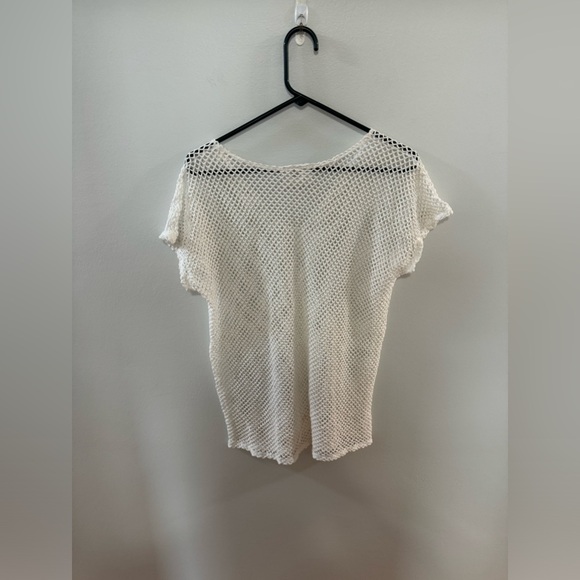 Used MD Sand and Spirit White Beach Shirt Coverup - Picture 2 of 6